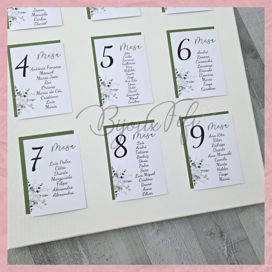 Placar de Seating-Plan "Pure Cotton" MB048