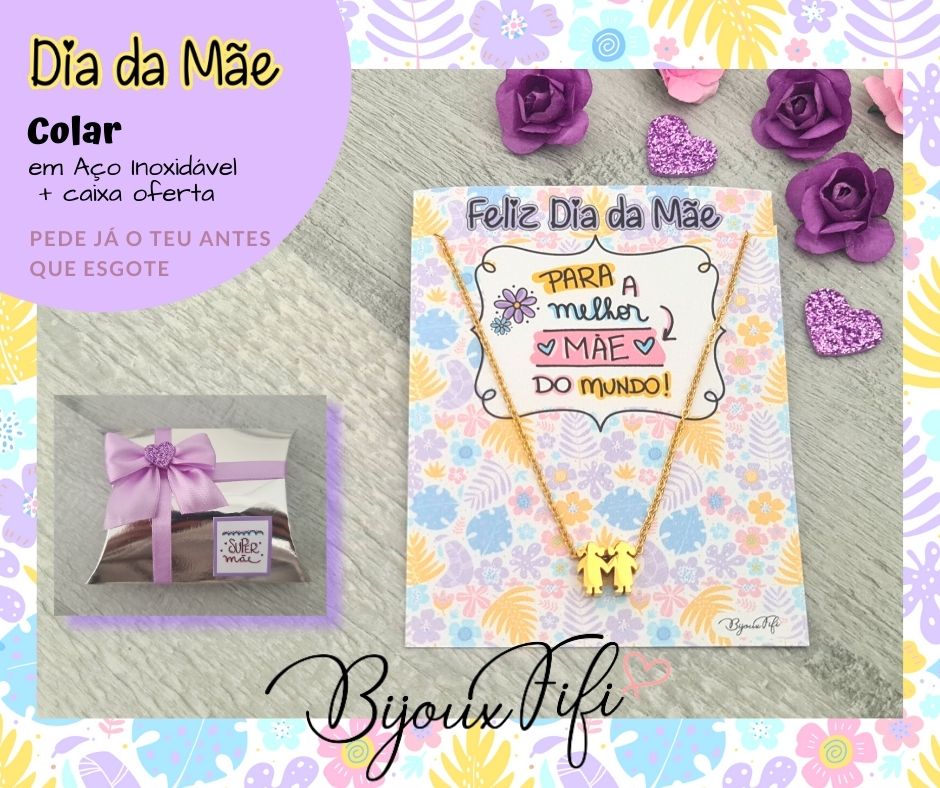Colar Mãe 2 filhas