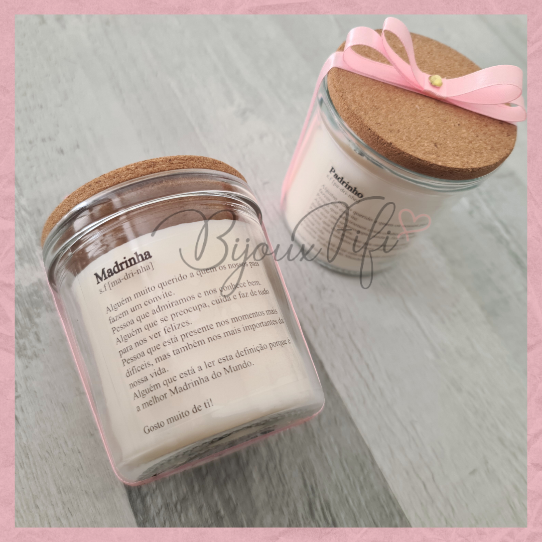 Vela com tampa "Cute Angel" Rose