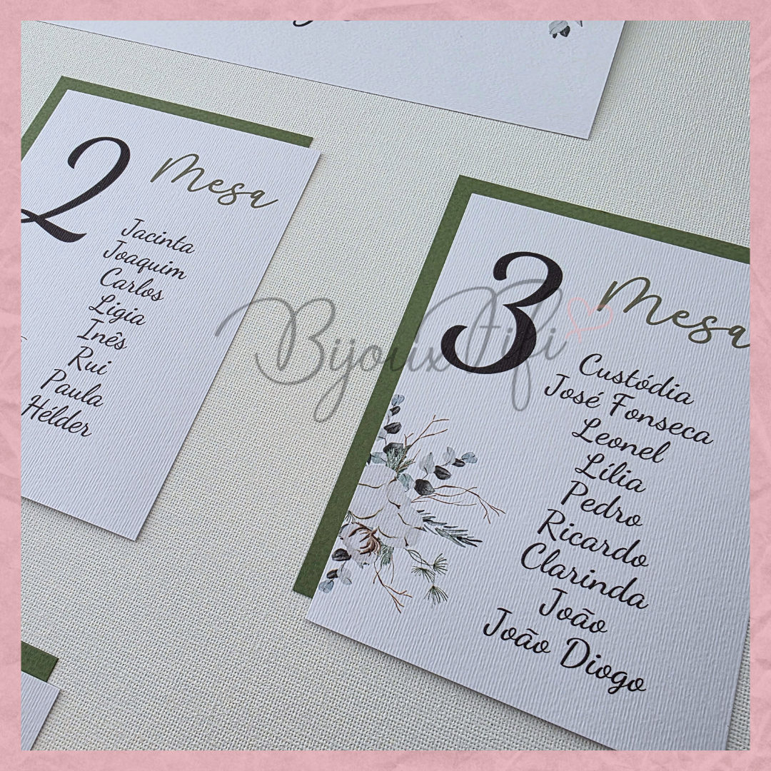 Placar de Seating-Plan "Pure Cotton" MB048