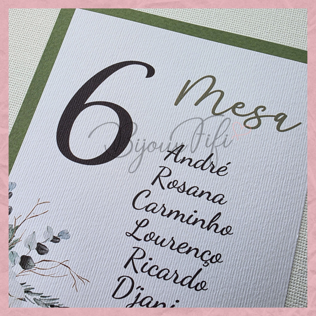 Placar de Seating-Plan "Pure Cotton" MB048