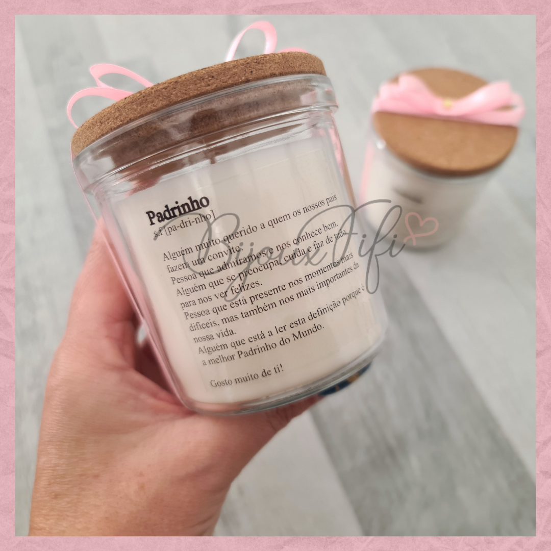Vela com tampa "Cute Angel" Rose
