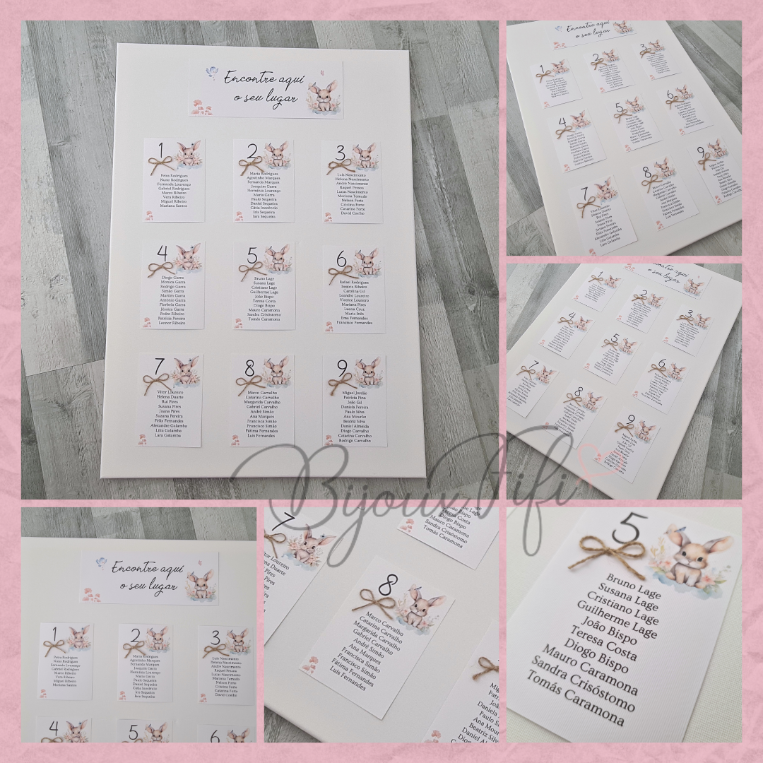 Placar de Seating-Plan "Bunny"