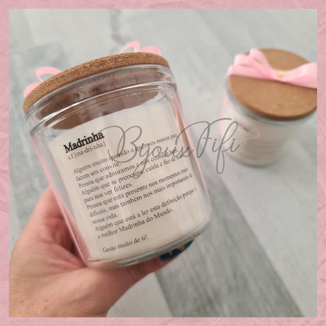 Vela com tampa "Cute Angel" Rose