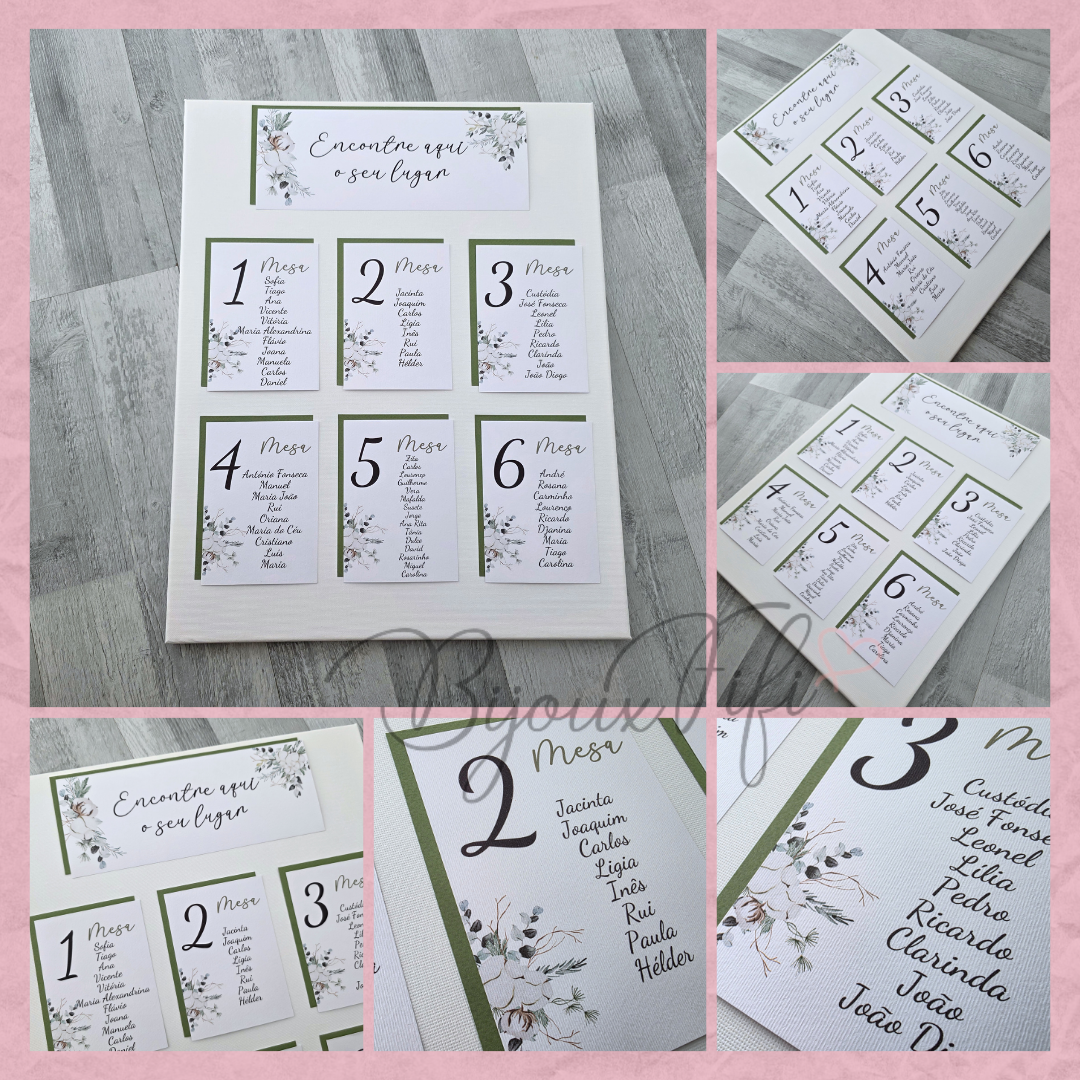 Placar de Seating-Plan "Pure Cotton" MB048