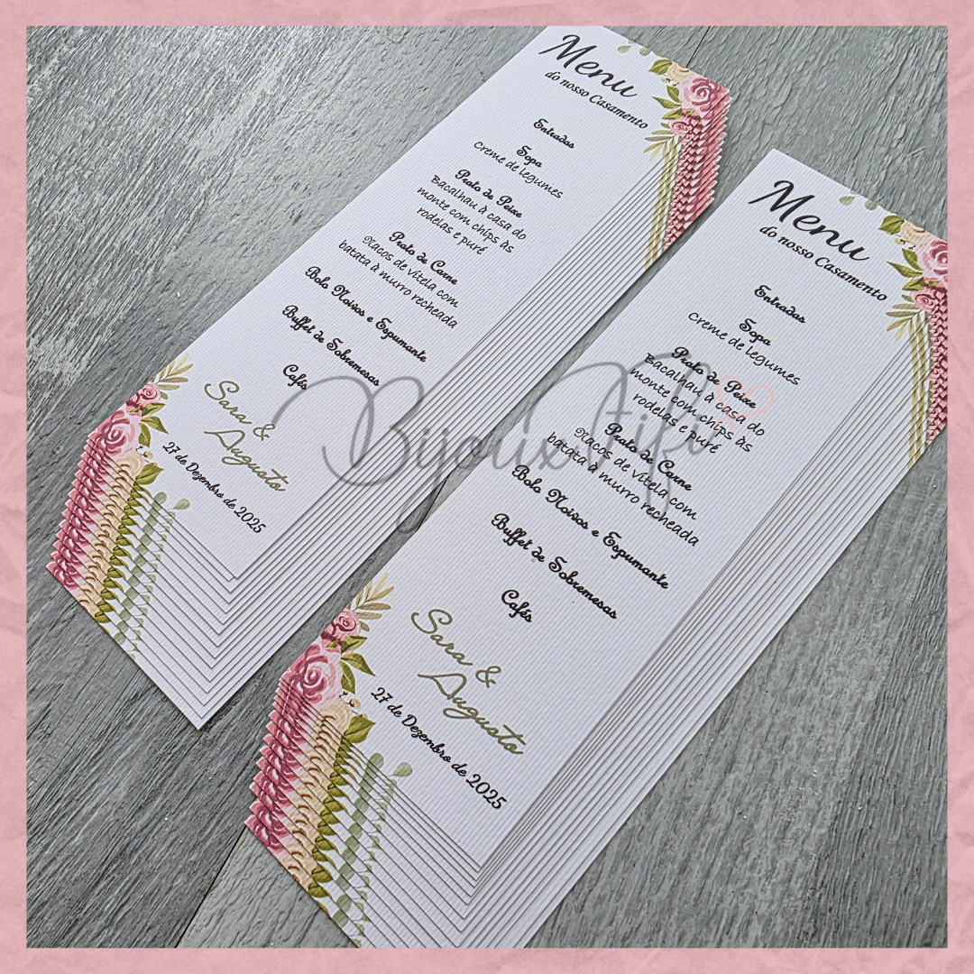 Ementa Floral "MB014"