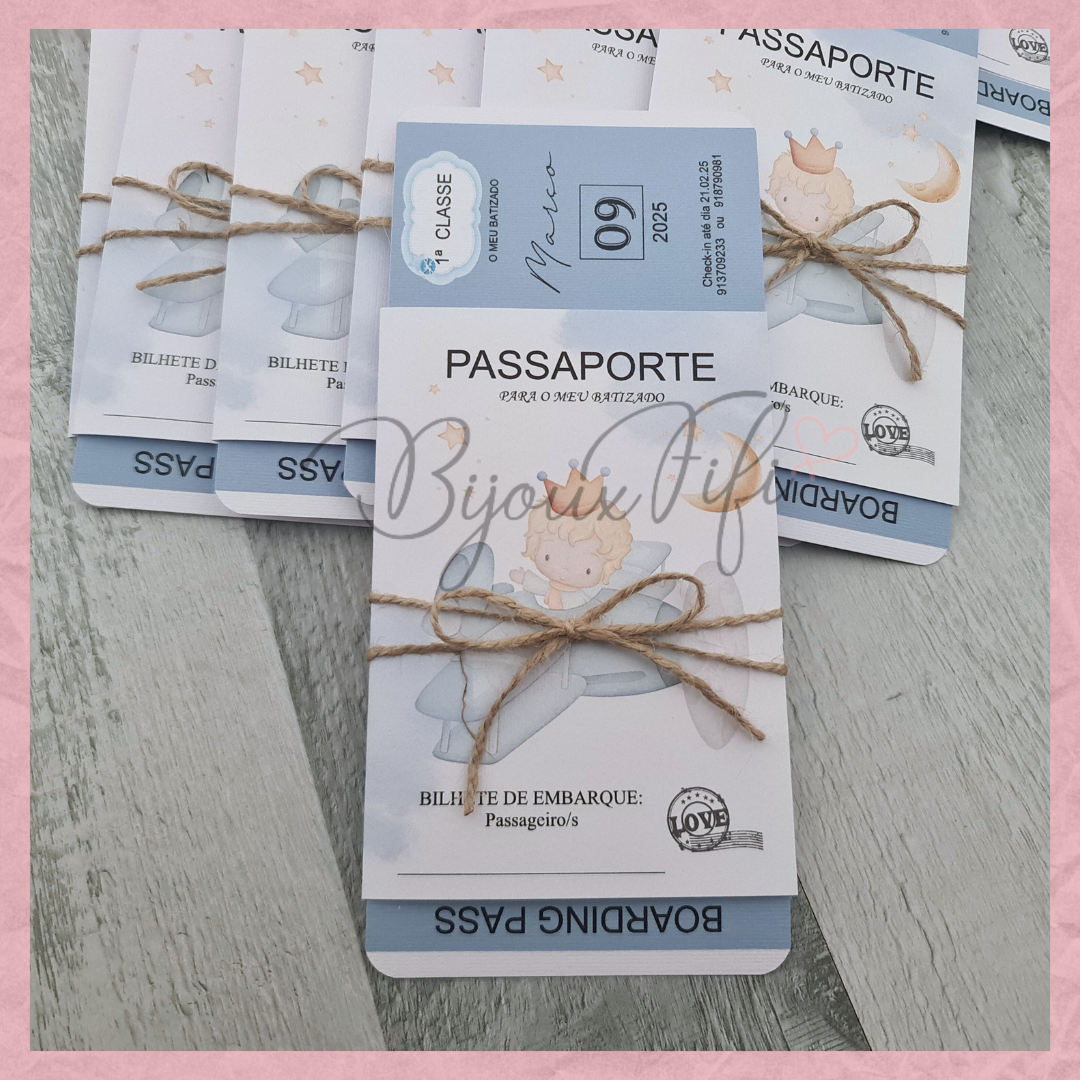Convite Passaporte "Little Prince"