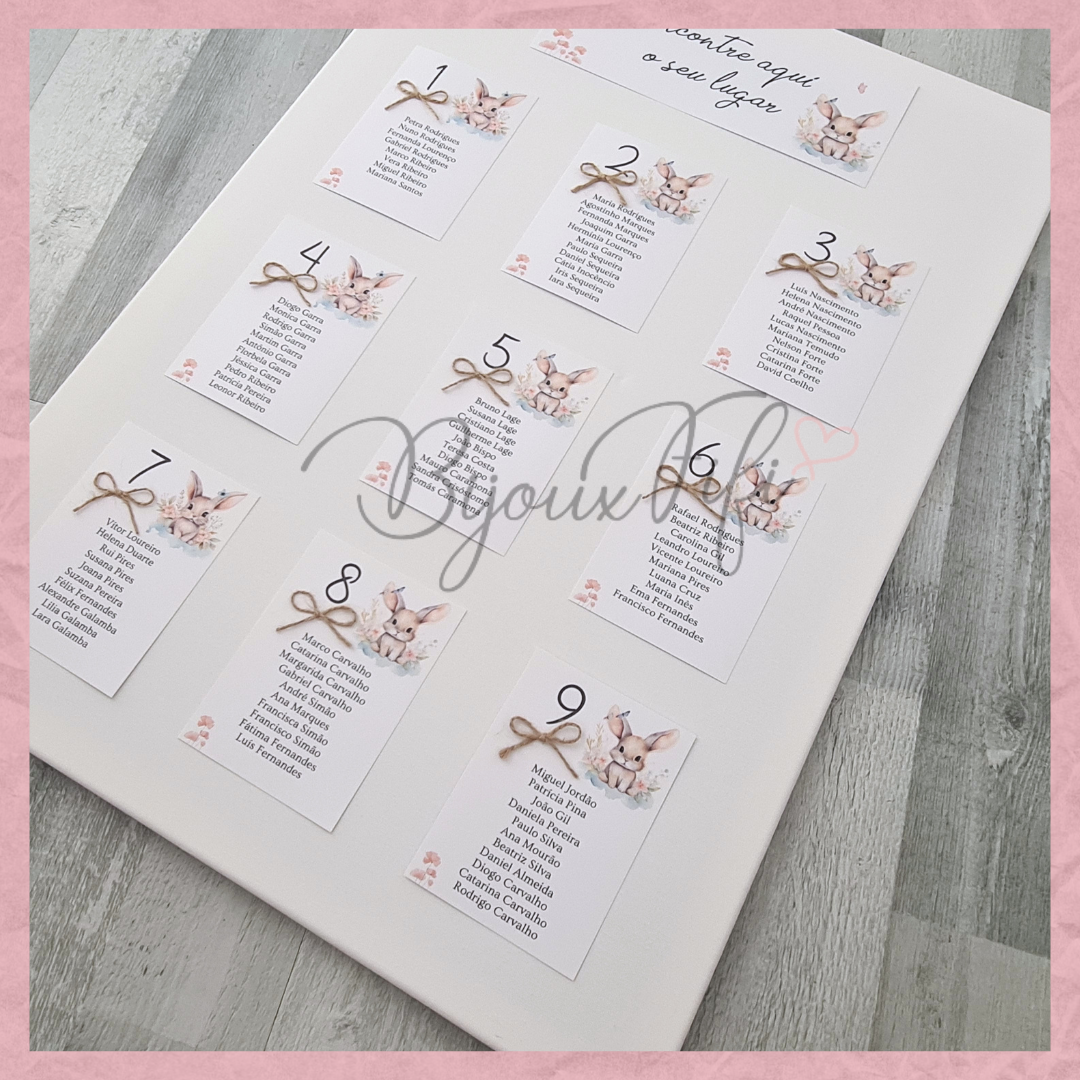 Placar de Seating-Plan "Bunny"