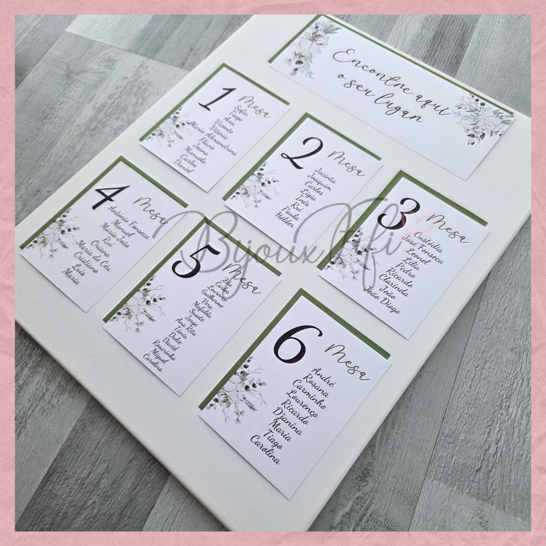 Placar de Seating-Plan "Pure Cotton" MB048