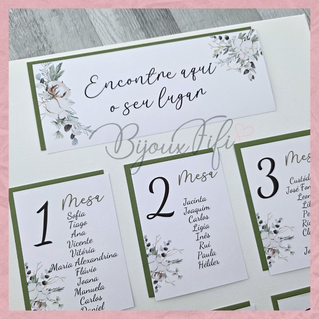 Placar de Seating-Plan "Pure Cotton" MB048
