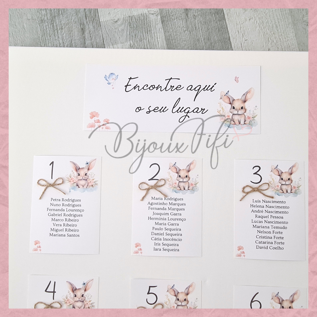 Placar de Seating-Plan "Bunny"