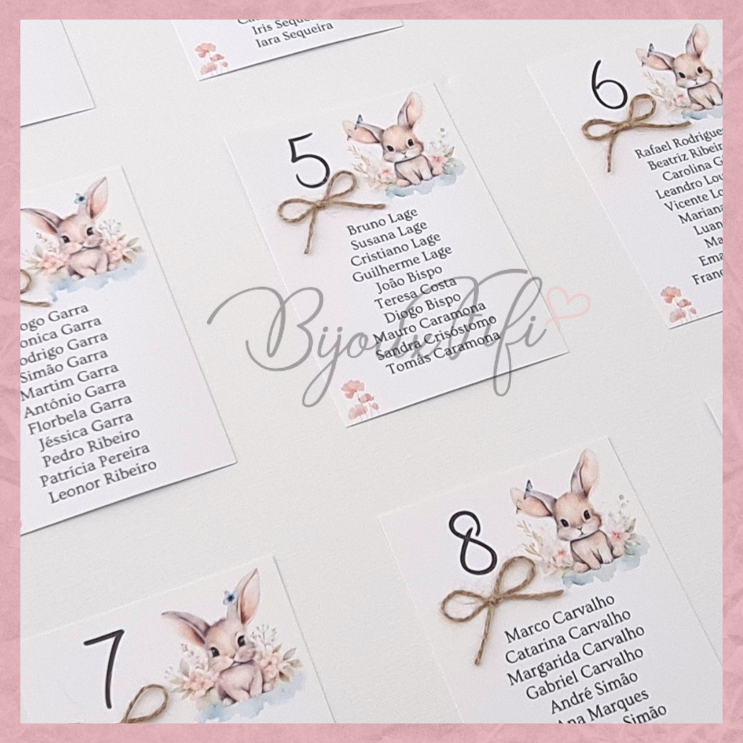 Placar de Seating-Plan "Bunny"