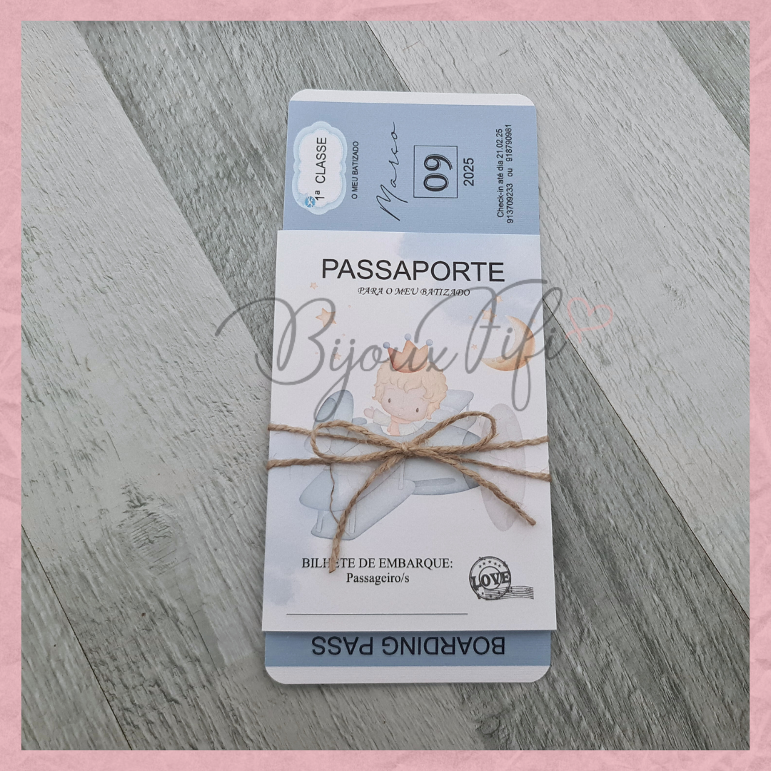 Convite Passaporte "Little Prince"