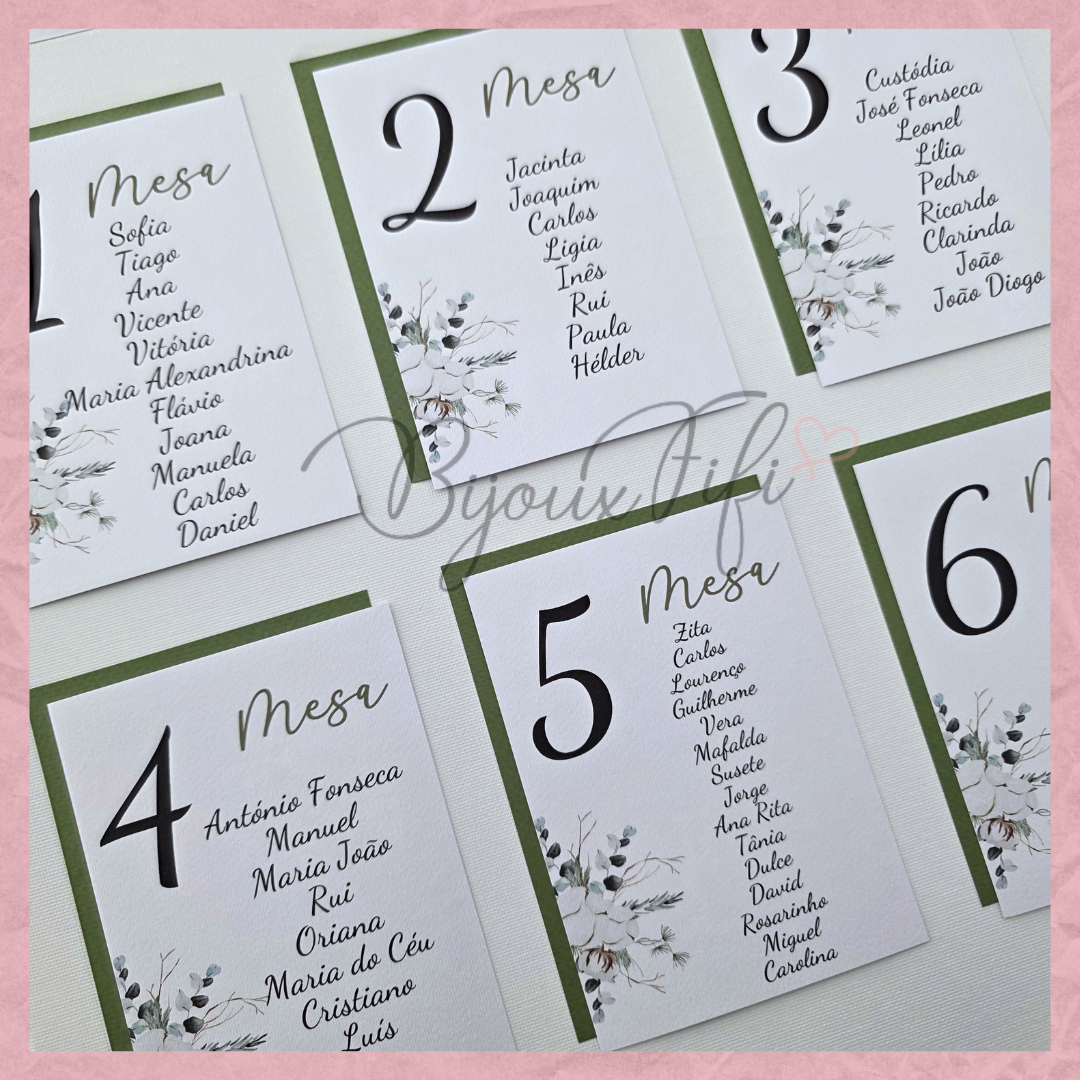 Placar de Seating-Plan "Pure Cotton" MB048