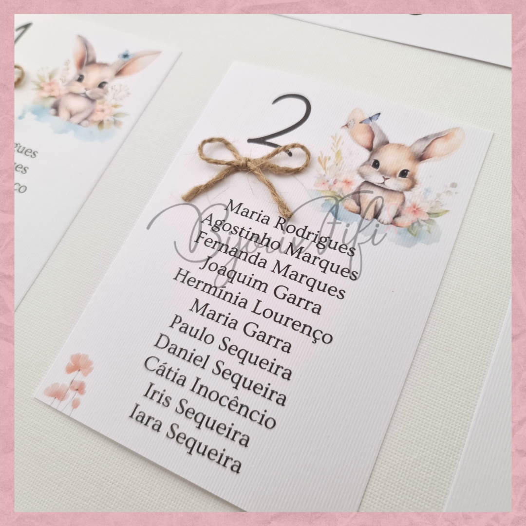 Placar de Seating-Plan "Bunny"