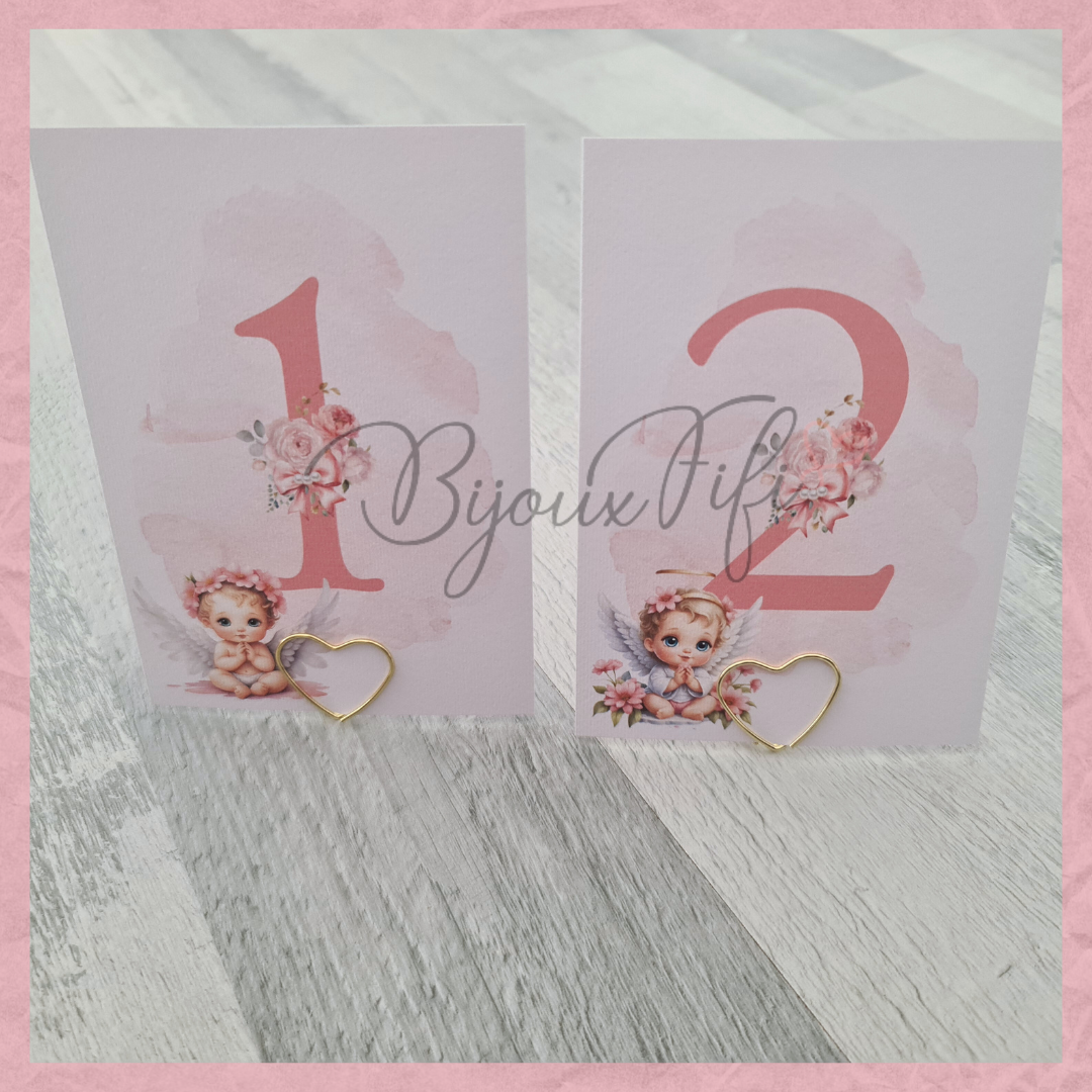 Marcador de Mesa com Base "Cute Angel" Rose