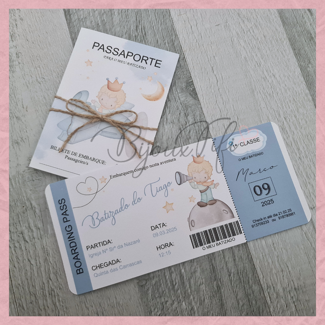 Convite Passaporte "Little Prince"