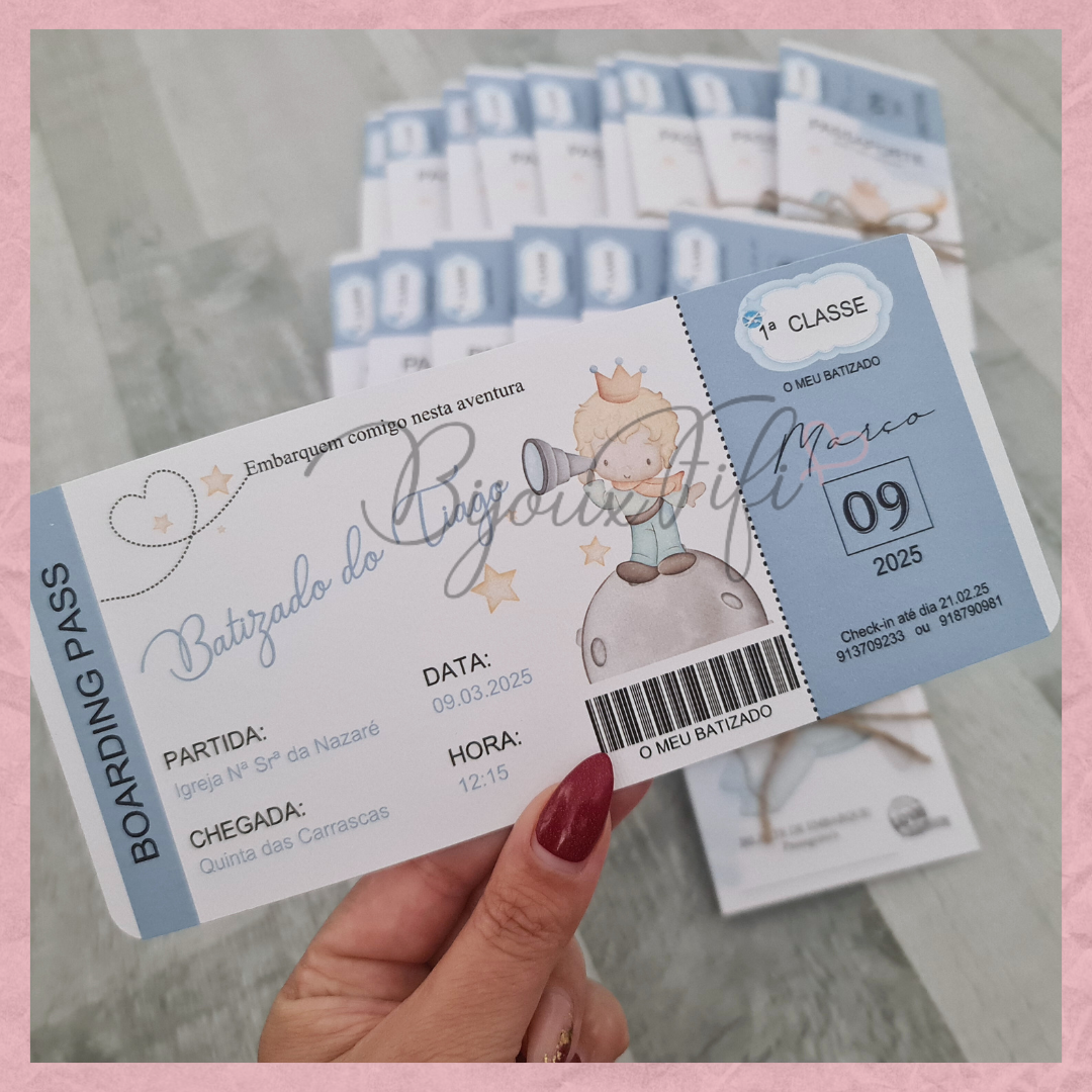 Convite Passaporte "Little Prince"
