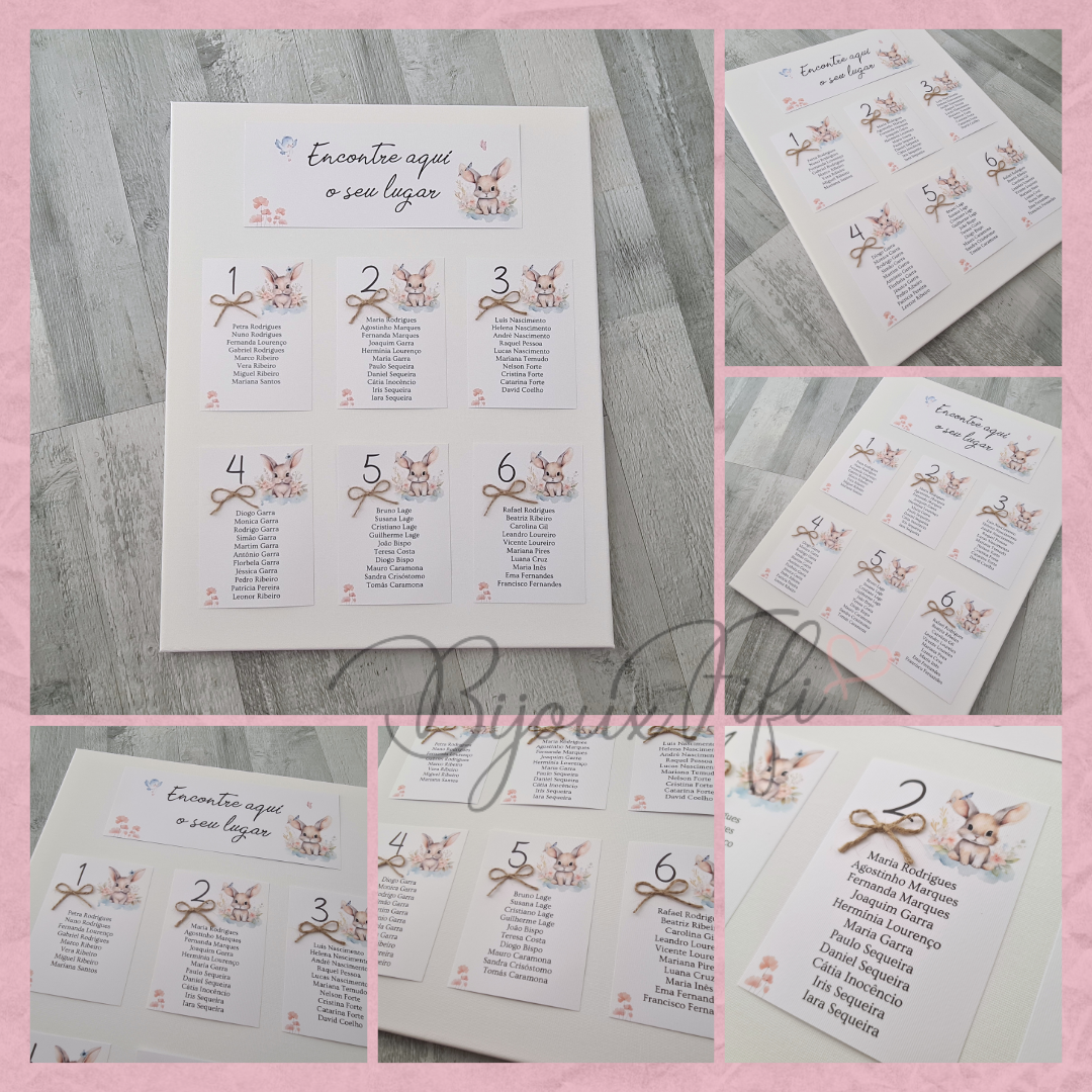 Placar de Seating-Plan "Bunny"