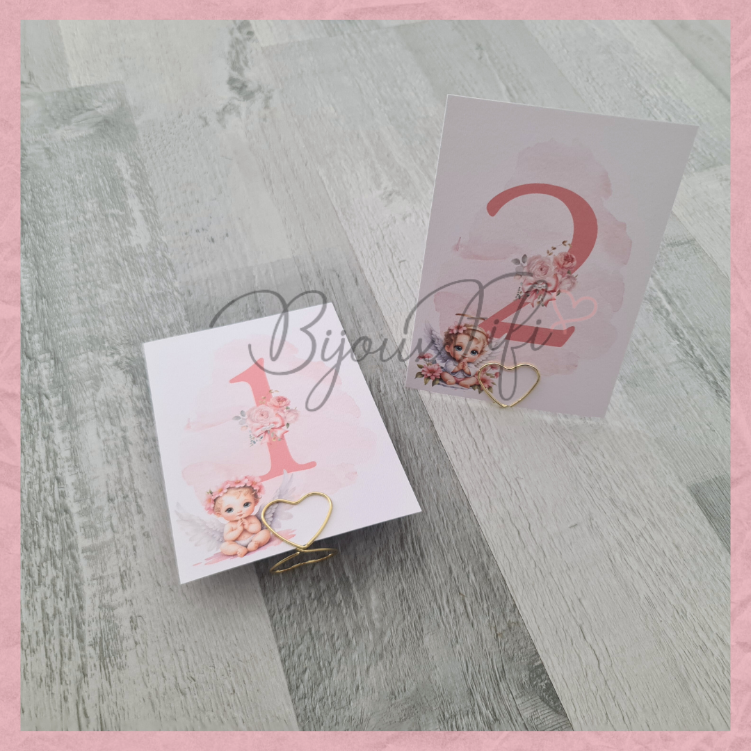 Marcador de Mesa com Base "Cute Angel" Rose