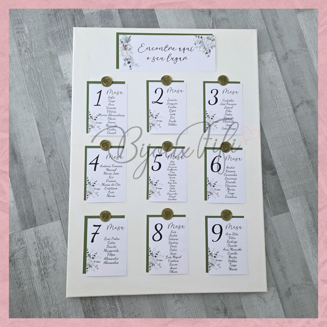Placar de Seating-Plan "Pure Cotton" V2