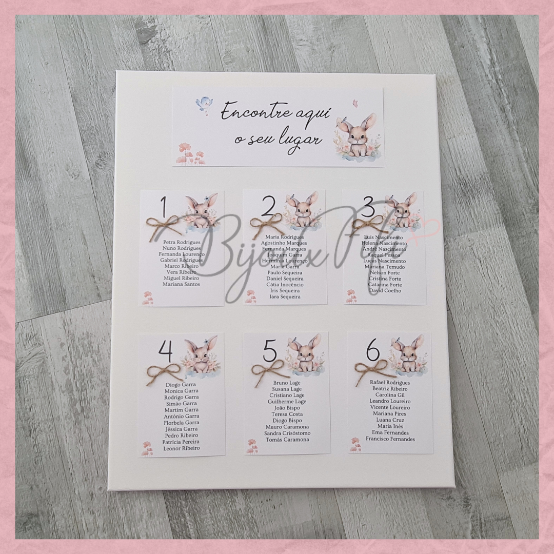Placar de Seating-Plan "Bunny"
