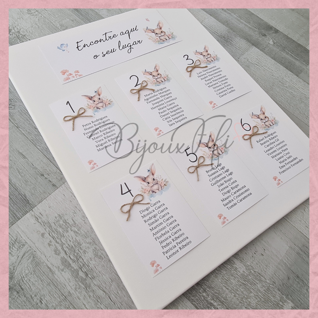 Placar de Seating-Plan "Bunny"
