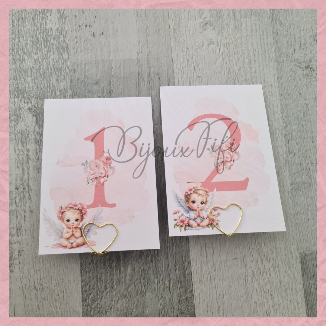 Marcador de Mesa com Base "Cute Angel" Rose