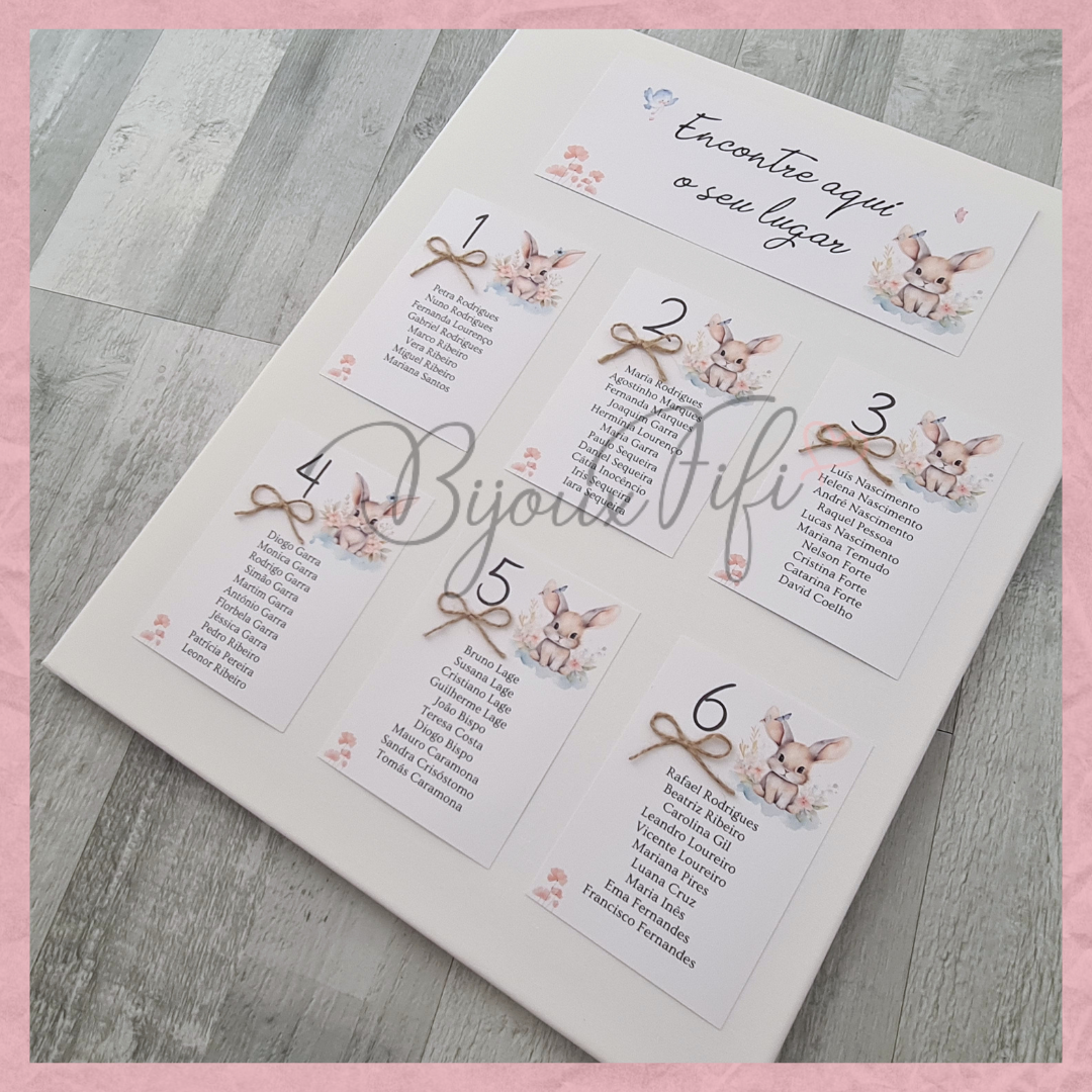 Placar de Seating-Plan "Bunny"