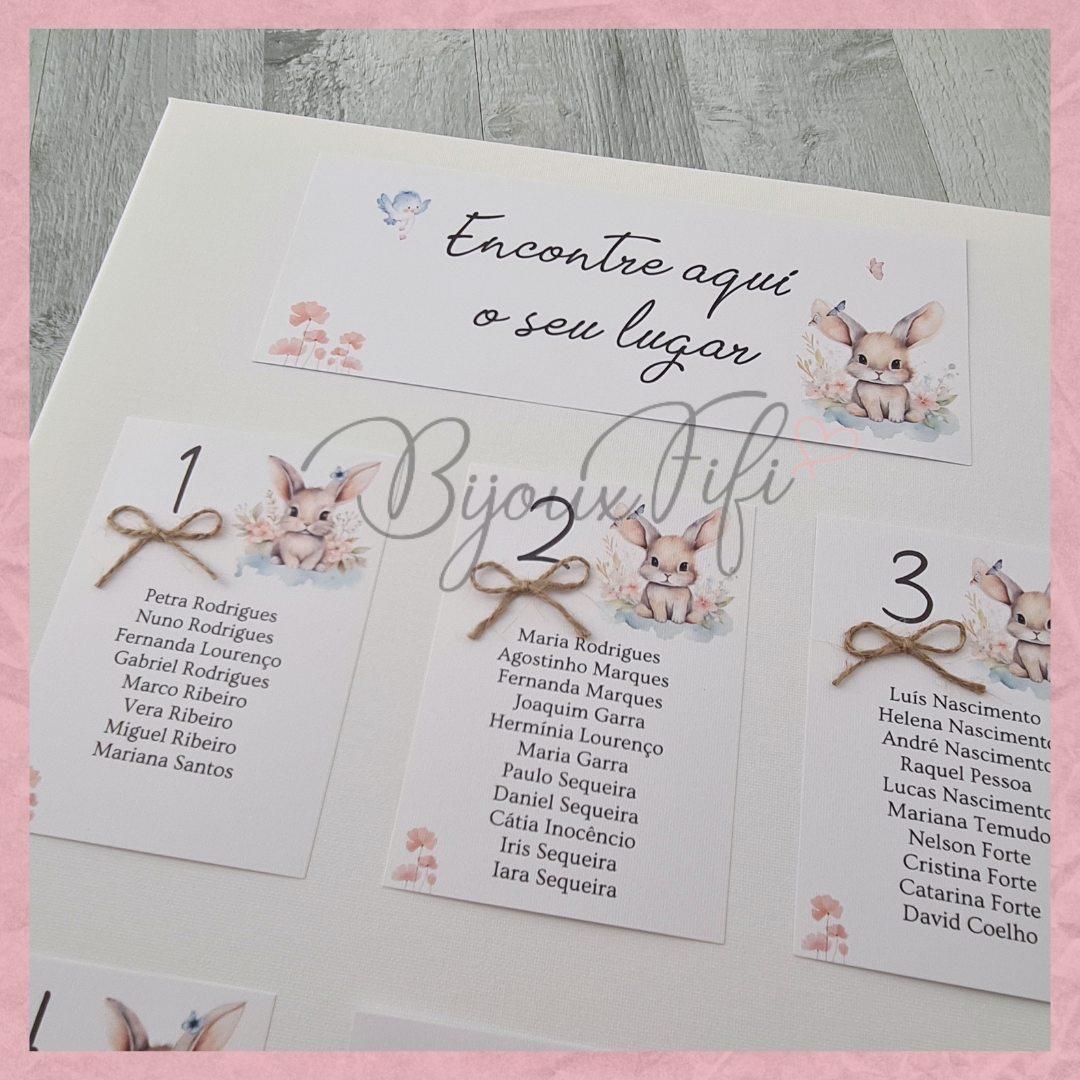 Placar de Seating-Plan "Bunny"