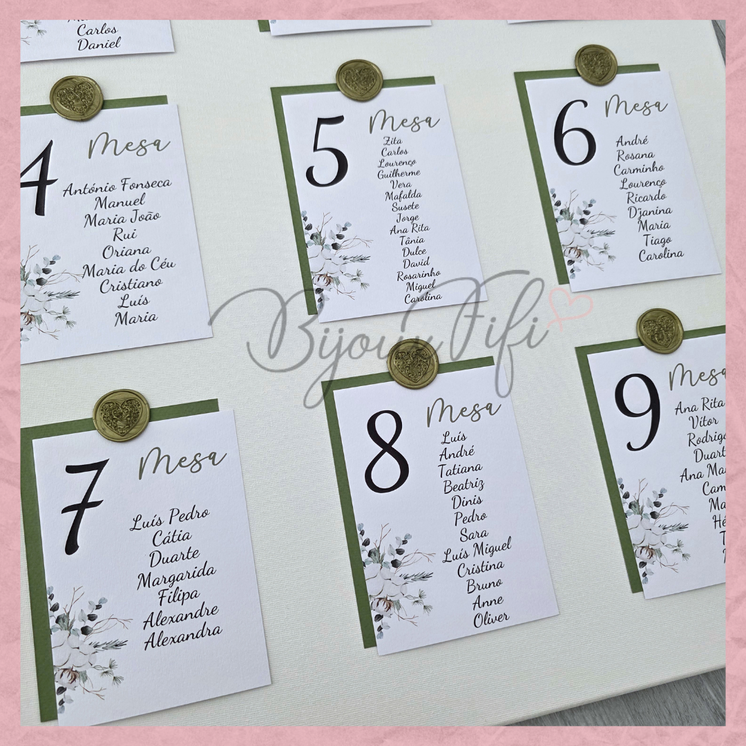 Placar de Seating-Plan "Pure Cotton" V2