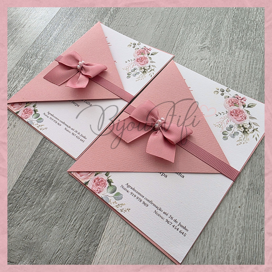 Convite Wedding Capa "Old Rose"