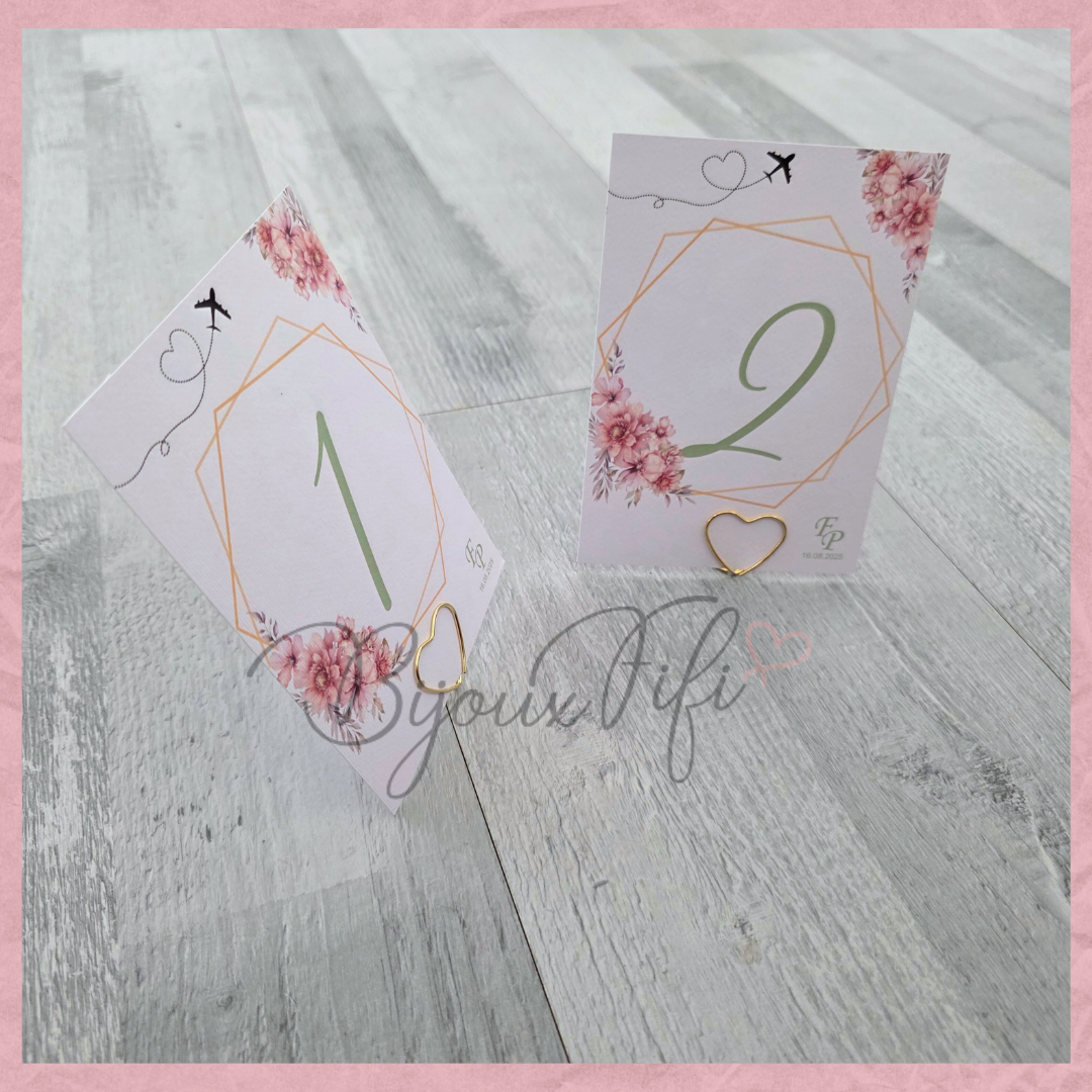 Marcador de Mesa com base "Sweet Love Fly"