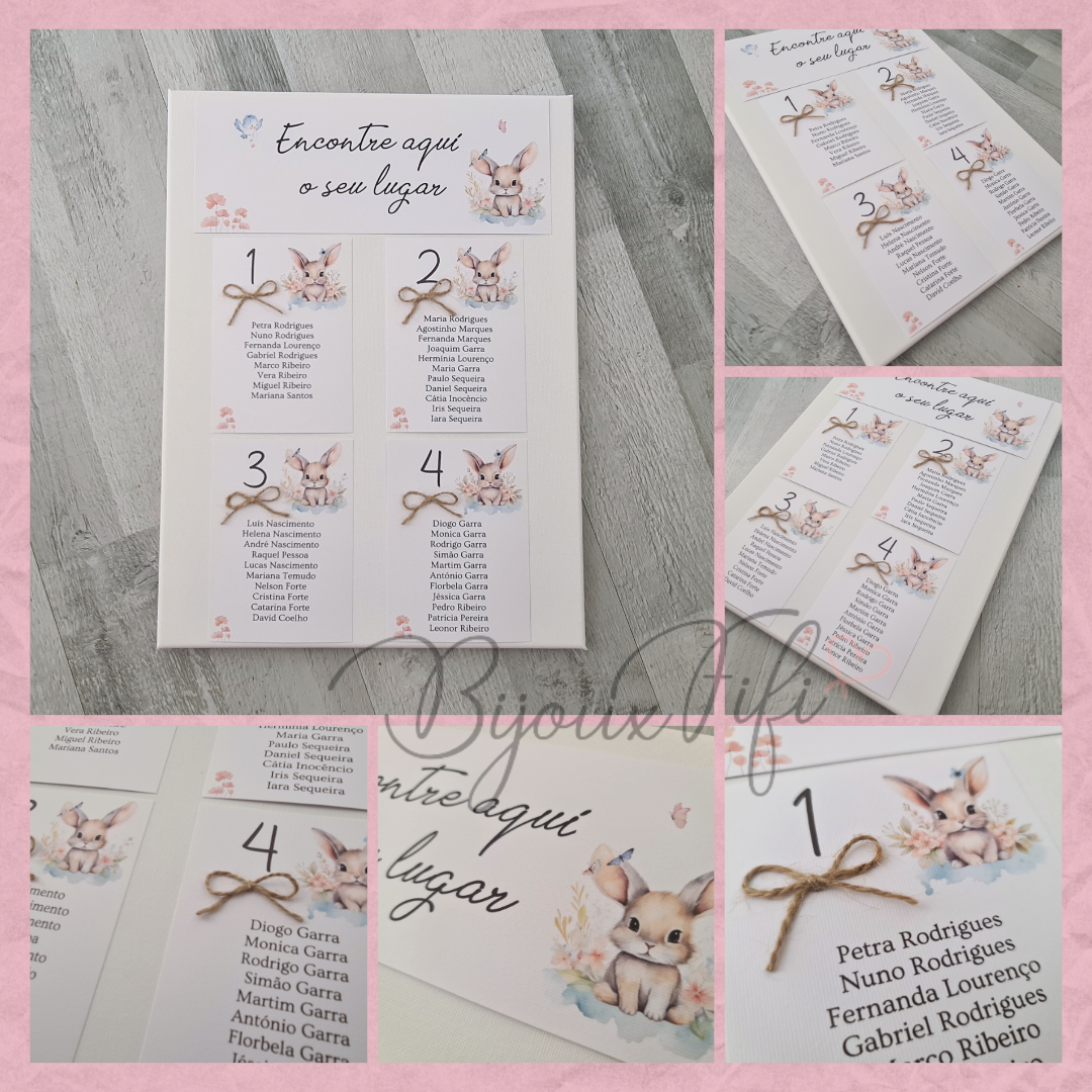 Placar de Seating-Plan "Bunny"