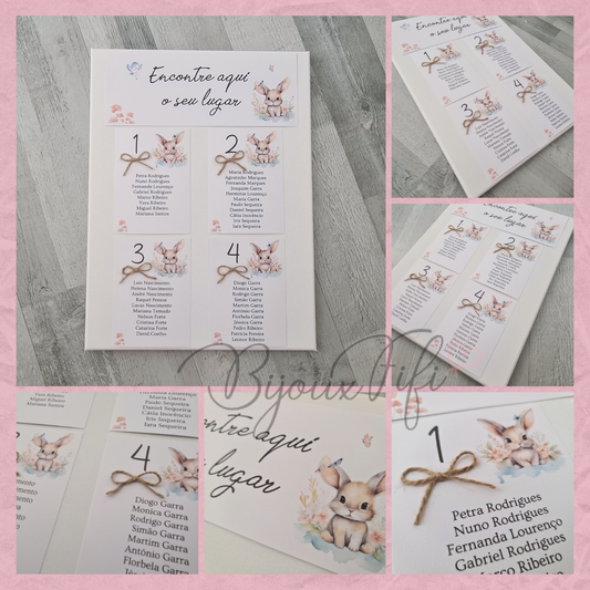 Placar de Seating-Plan "Bunny"