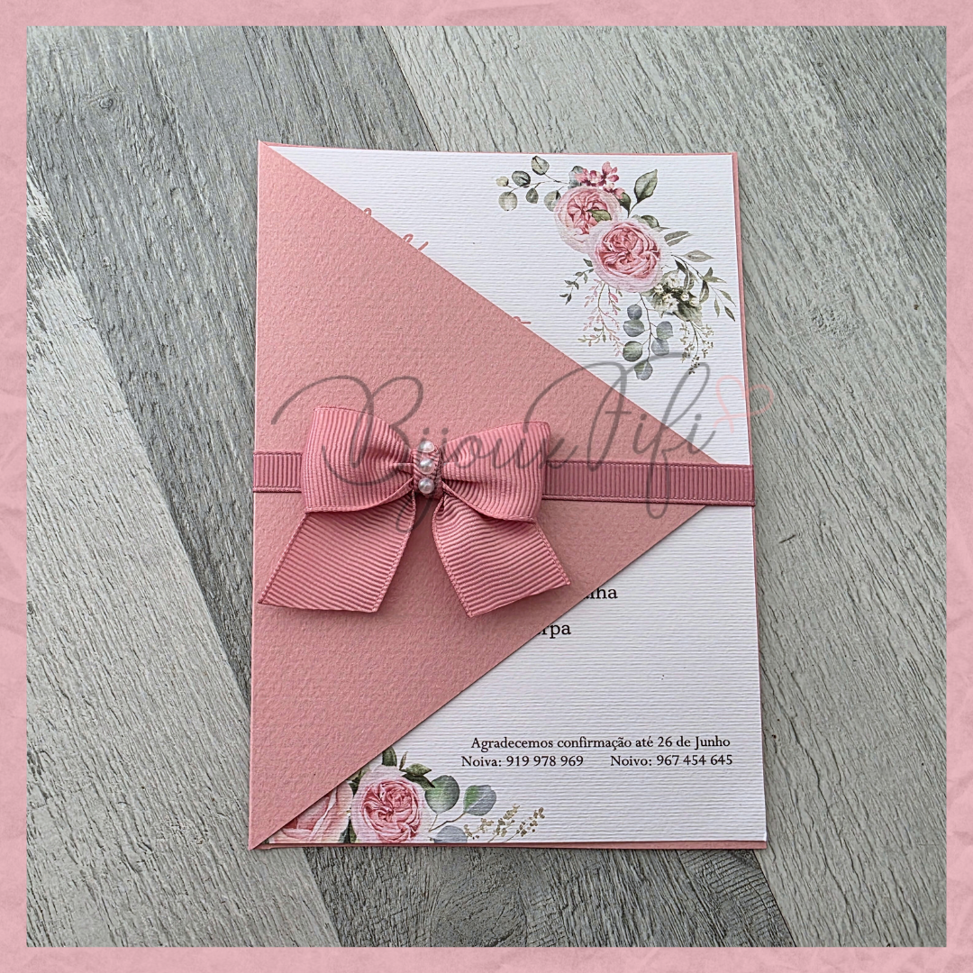 Convite Wedding Capa "Old Rose"