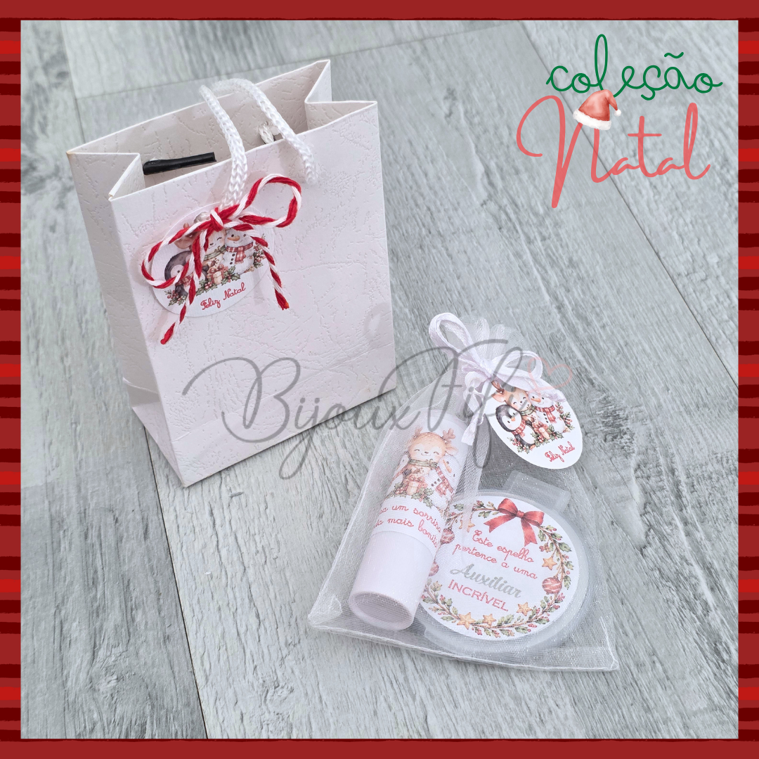 Kit Espelho + Baton 🎄 "Escola"