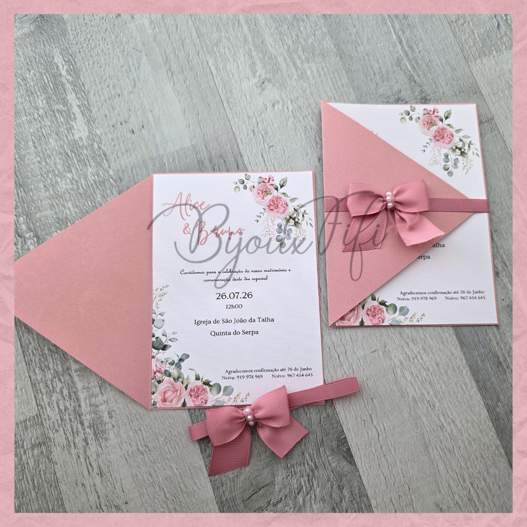 Convite Wedding Capa "Old Rose"