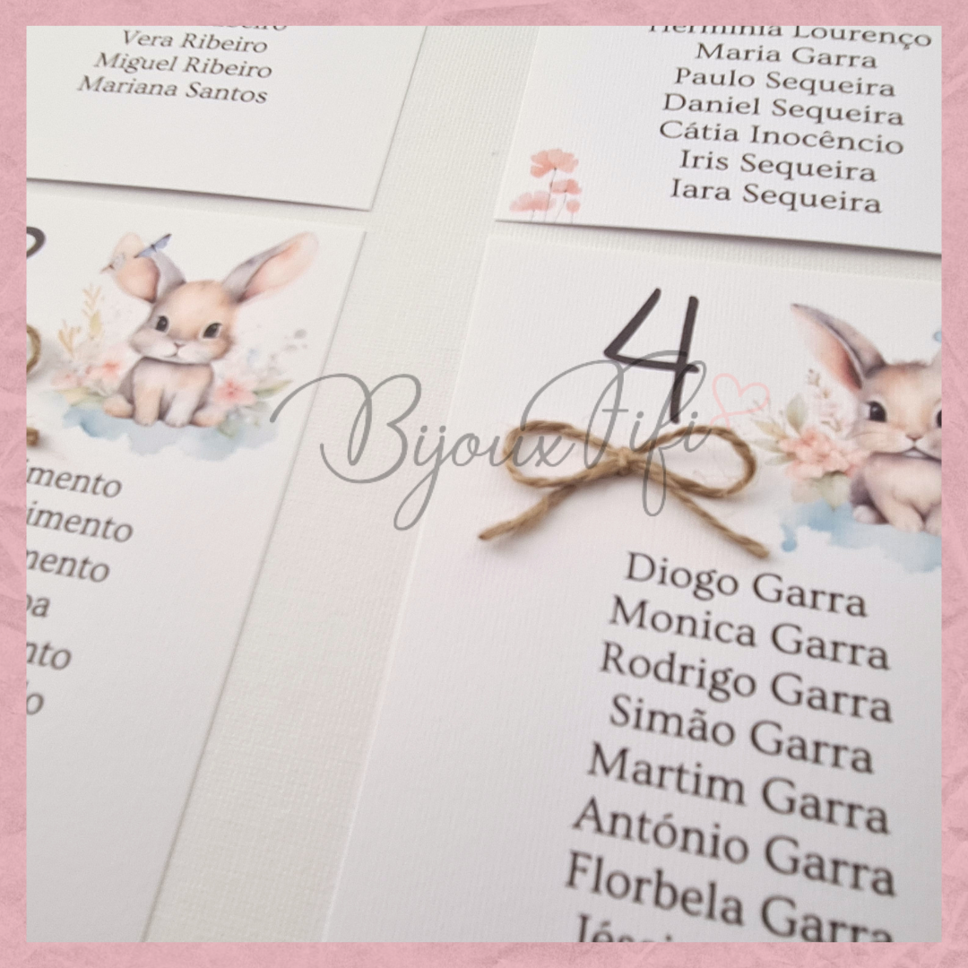 Placar de Seating-Plan "Bunny"