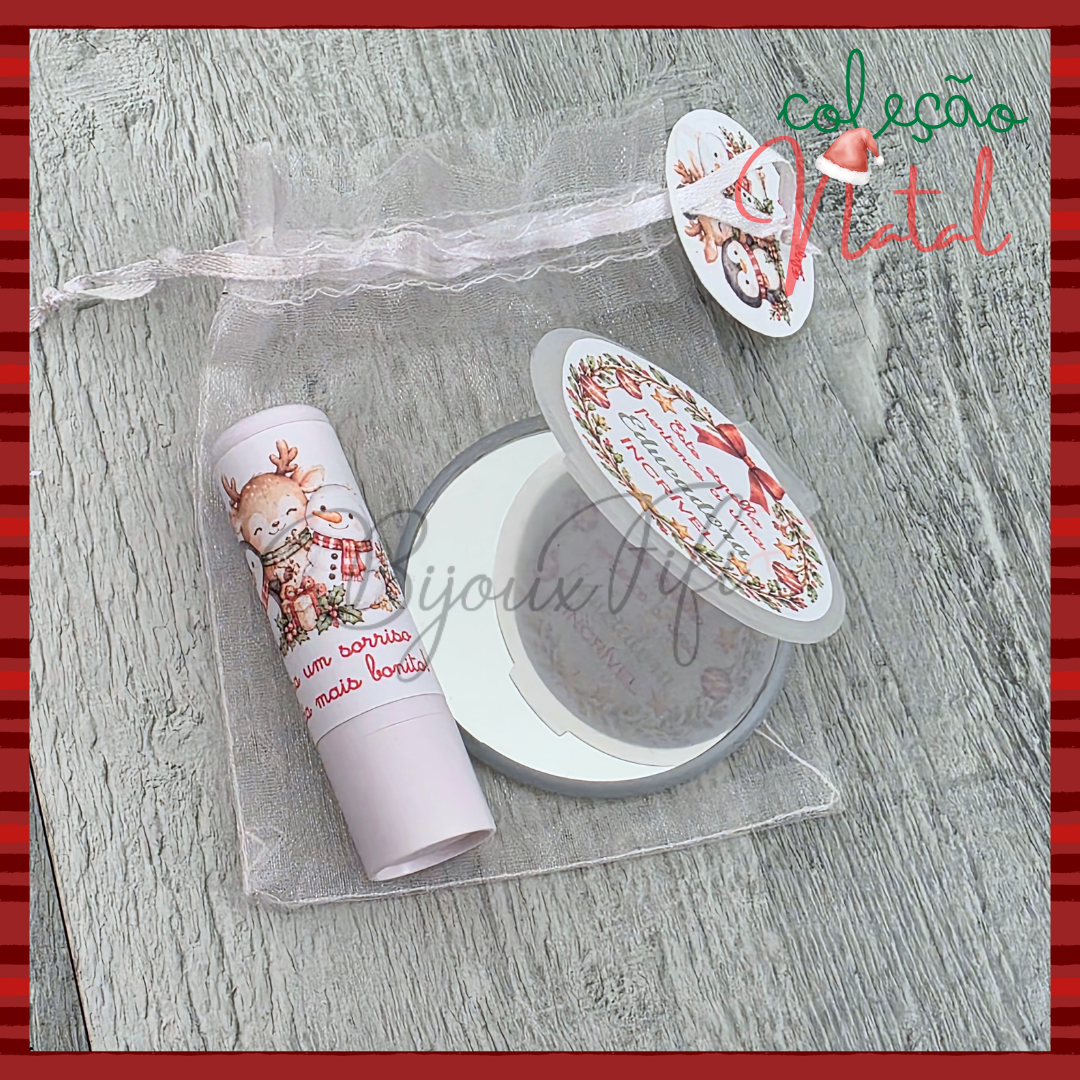 Kit Espelho + Baton 🎄 "Escola"