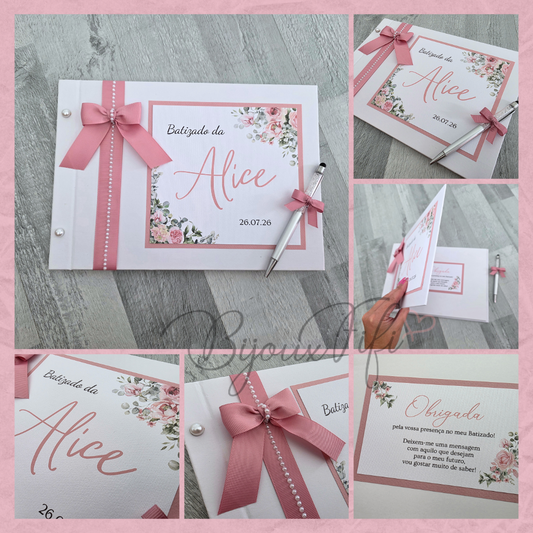 Livro de Honra A4 "Old Rose"