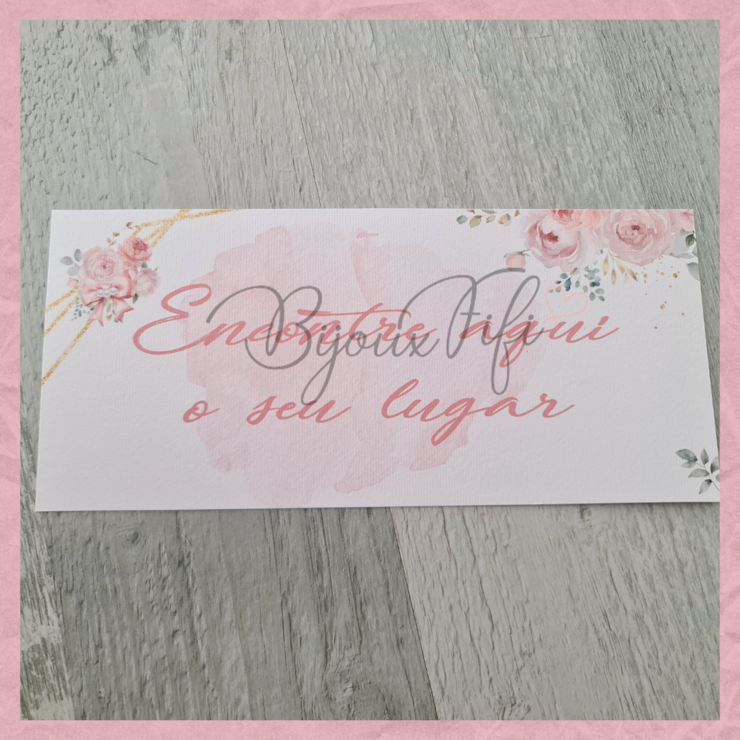 Cartões Seating Plan "Cute Angel" Rose
