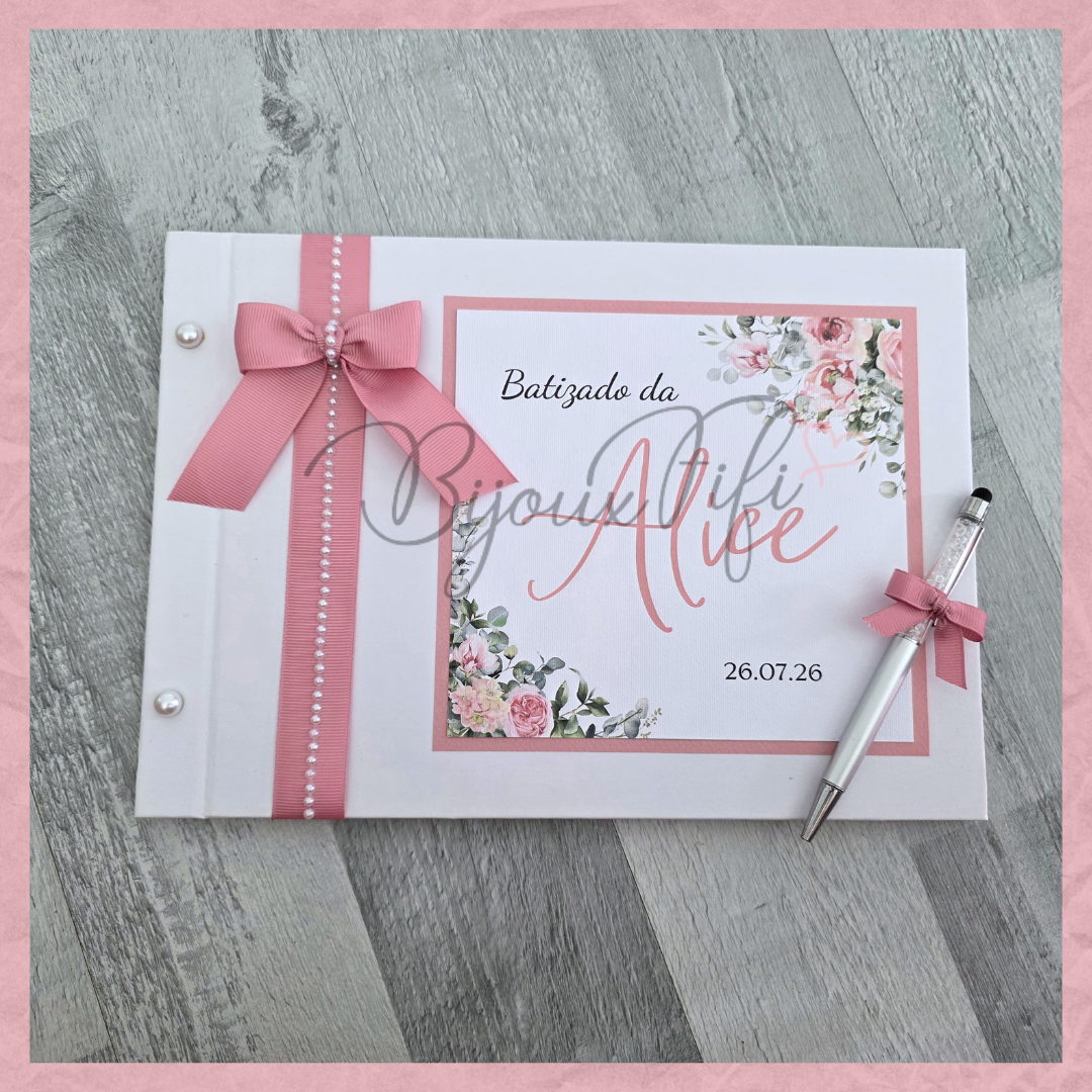 Livro de Honra A4 "Old Rose"