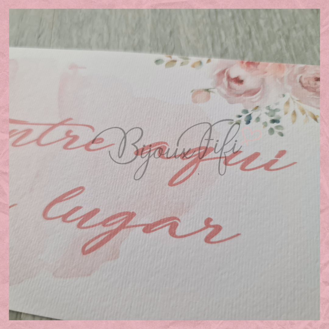 Cartões Seating Plan "Cute Angel" Rose