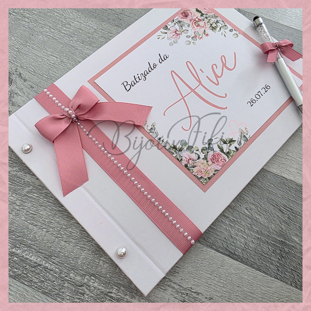 Livro de Honra A4 "Old Rose"