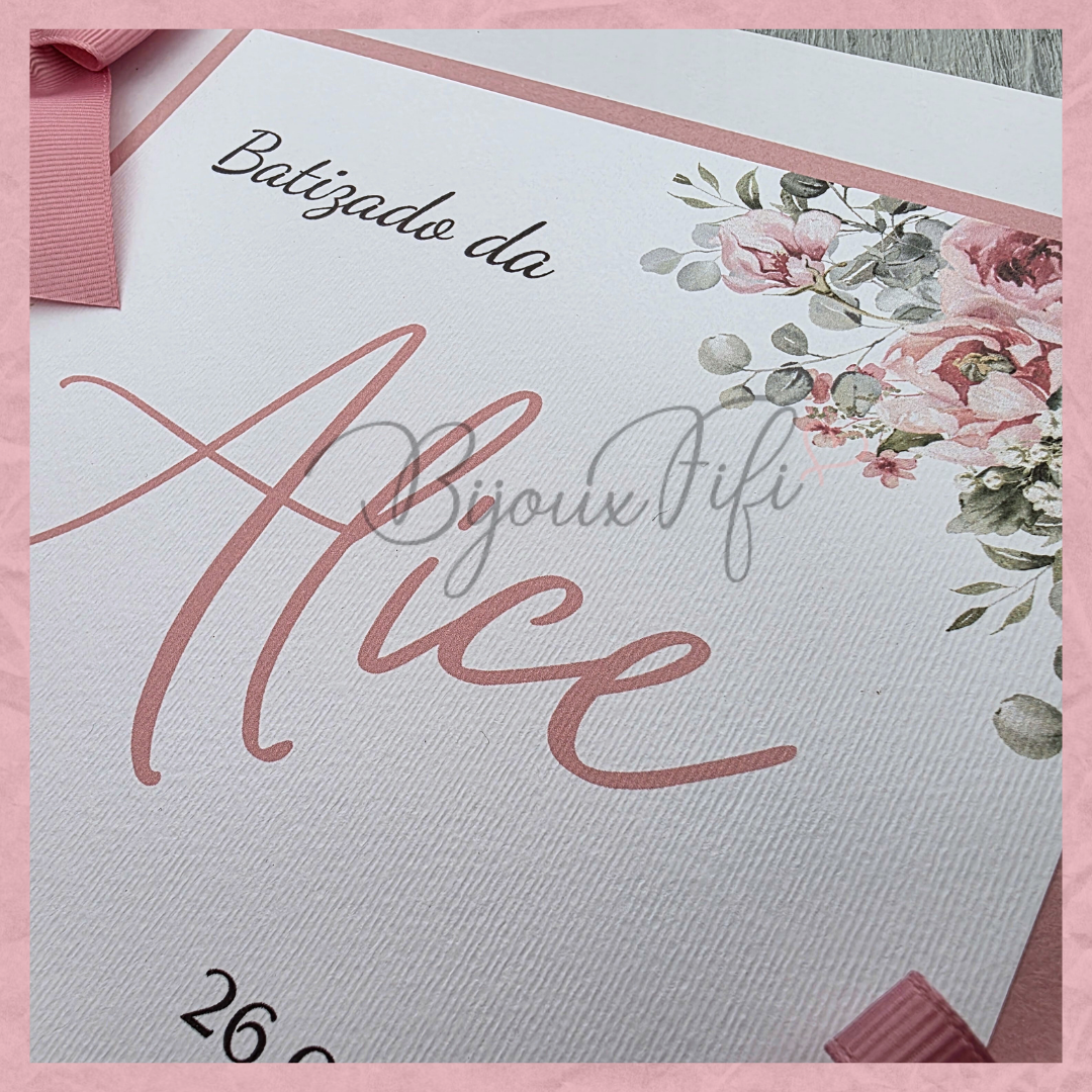 Livro de Honra A4 "Old Rose"