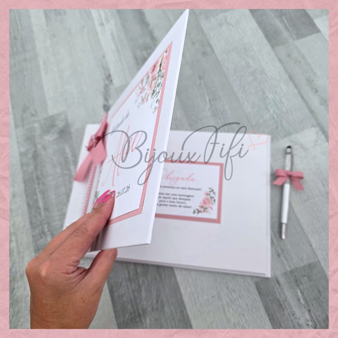 Livro de Honra A4 "Old Rose"