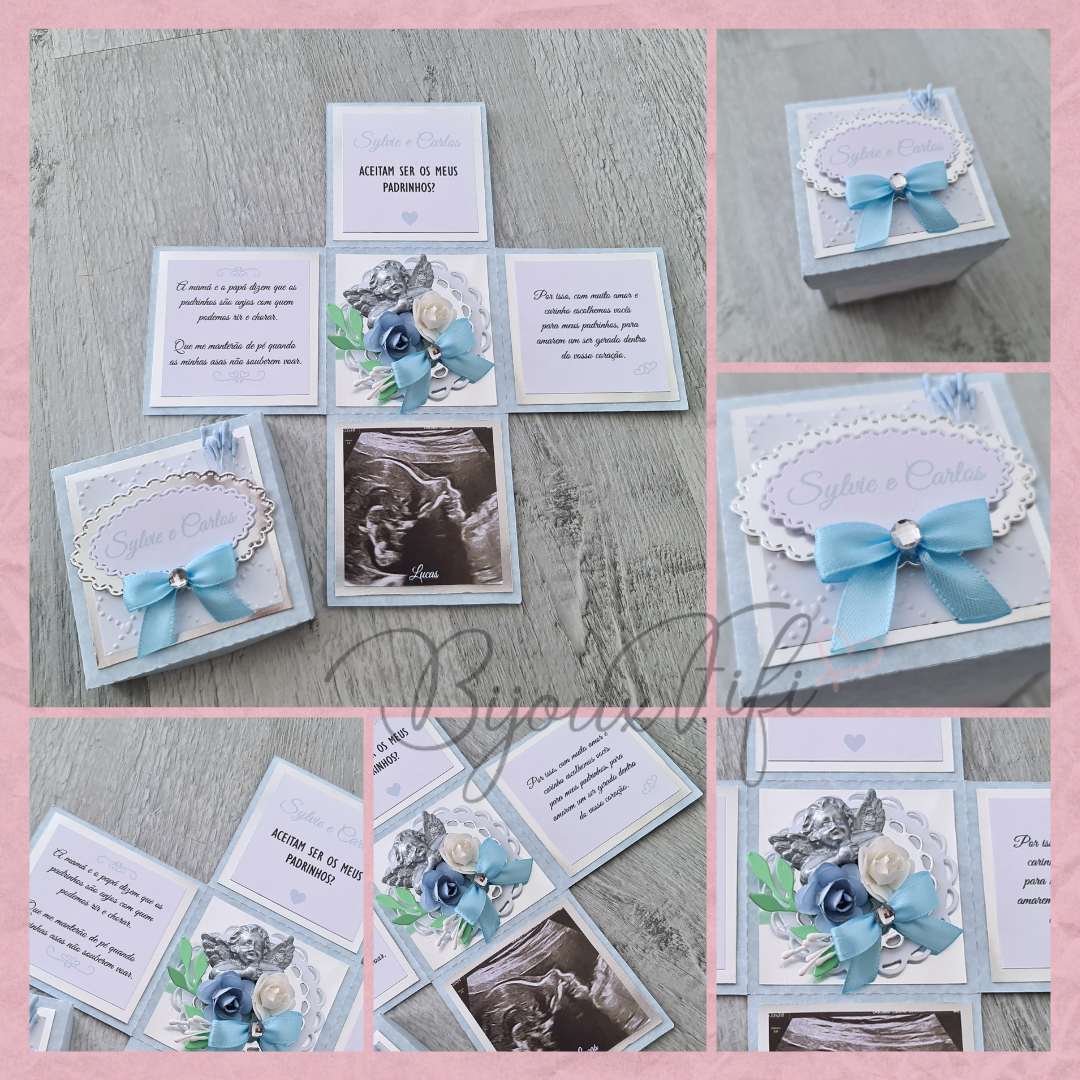 Convite "Caixa Surpresa" Floral ECO