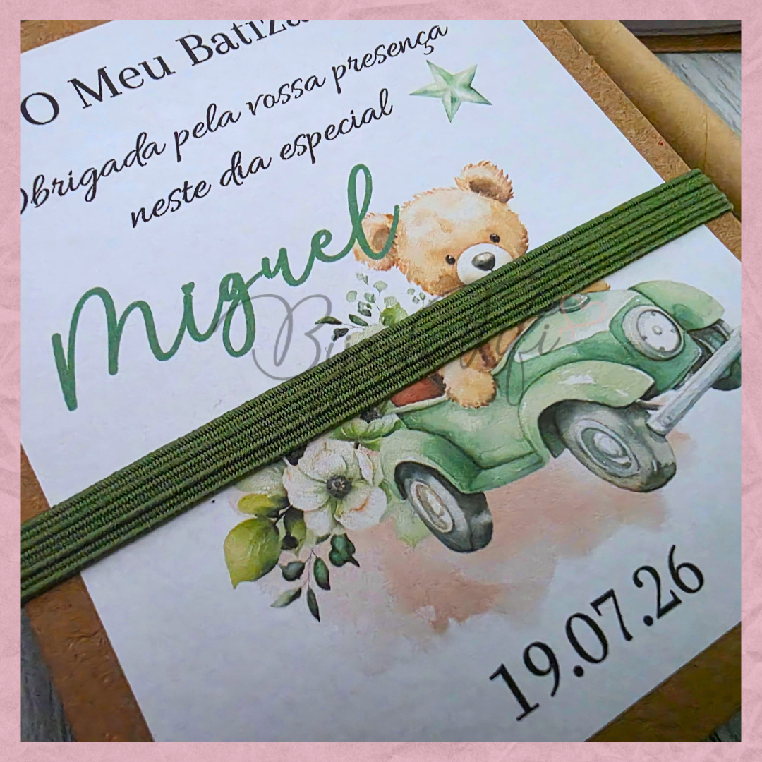 Caderno com caneta "Teddy Green"