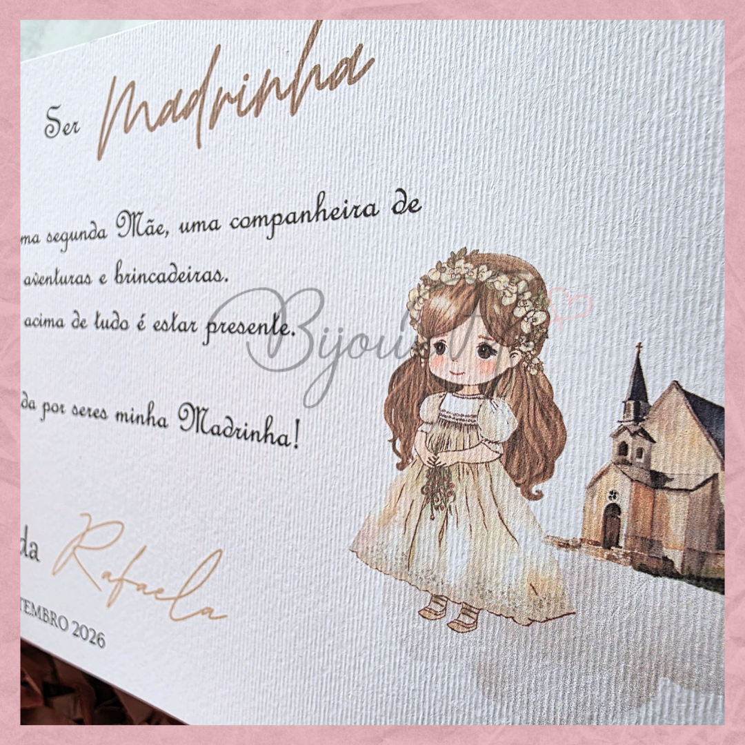 Caixa Oferta Madrinha/Avó/Mãe "Religious"